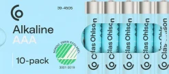 AAA/LR03-batterier, alkaliska, 30-pack