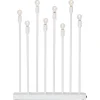 Adventsljusstake LED batteridriven, laddbar, vit, 40 cm