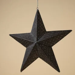 Adventsstjärna LED metall svart guld, Northlight, 54 cm