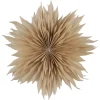 Adventsstjärna veckat papper beige 50 cm Northlight
