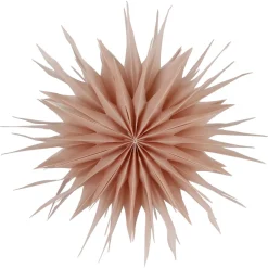 Adventsstjärna veckat papper rosa 60 cm Northlight