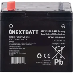 AGM-batteri 12 V 25 Ah U1