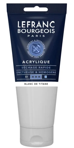 Akrylfärg Lefranc & Bourgeois Fine titanvit 200 ml