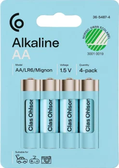 Alkaliskt batteri AA / LR6 Clas Ohlson