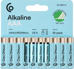 Alkaliskt batteri AAA/LR03 Clas Ohlson