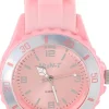 Analog barnklocka, rosa armband