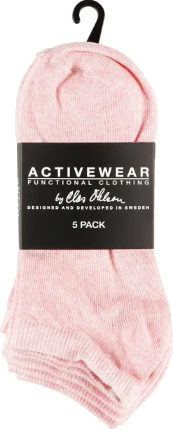 Ankelstrumpor rosa, 5-pack