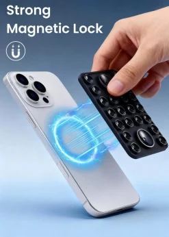 Anmiki mobilhållare med sugkoppar magnetisk