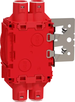 Apparatdosa låg, regelfäste ELKO Flexi+ 1,5-facks