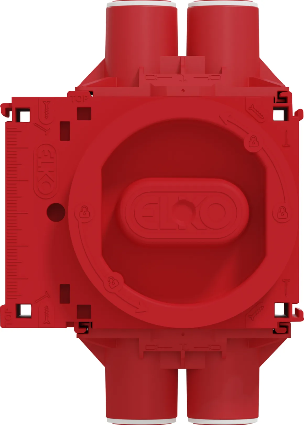 Apparatdosa låg, ring ELKO Flexi+ enkeldosa