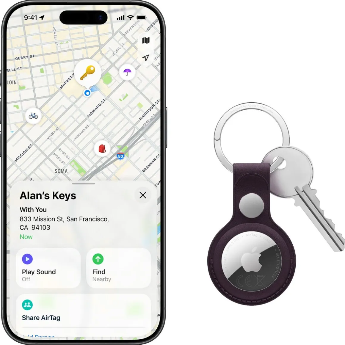 Apple AirTag Gen 2 spårningstagg