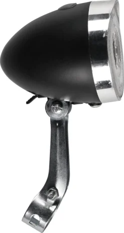 Asaklitt retro cykellampa fram LED, uppladdningsbar