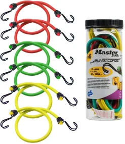 Bagagestroppar Masterlock Twin Wire, 6-pack