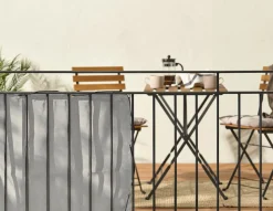 Balkongskydd tyg, vindskydd balkong, 240 x 80 cm