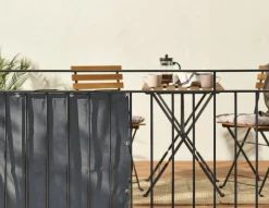 Balkongskydd tyg, vindskydd balkong, 240 x 80 cm