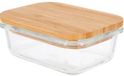 Bambulock, matlåda glas
