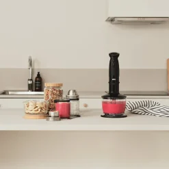 Bambulock, matlåda glas rund