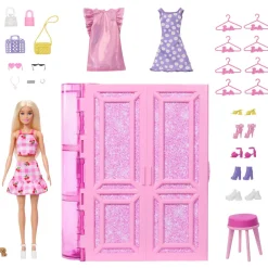 Barbie med drömgarderob, från 3 år