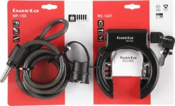Basta godkänt cykellås med ring och kabel, RB1401 / PN-150