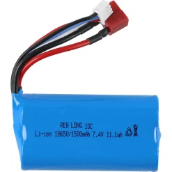 Batteri till radiostyrd bil Hendee G16, 7,4 V, 1500mAh, 18650