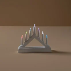 Batteridriven adventsljusstake bil RGB