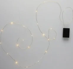Batteridriven ljusslinga i metall, inomhus