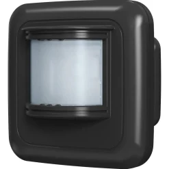 Batteridriven rörelsesensor och eluttag, utomhus