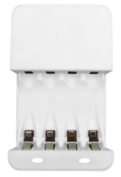 Batteriladdare med 4 x HR03-batterier