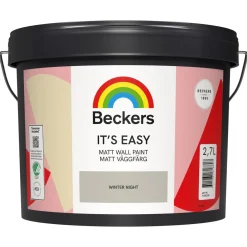 Beckers Its Easy Matt väggfärg inomhus, 2,7 liter
