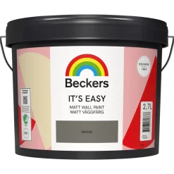 Beckers Its Easy Matt väggfärg inomhus, 2,7 liter