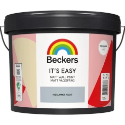 Beckers Its Easy Matt väggfärg inomhus, 2,7 liter
