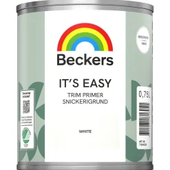 Beckers Its Easy snickerigrund inomhus, vit, 0,75 liter