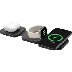 Belkin BoostCharge Pro 3-i-1 trådlös reseladdare Qi2, 15 W