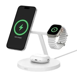 Belkin BoostCharge Pro trådlös laddare 3-i-1 Qi2, 15 W