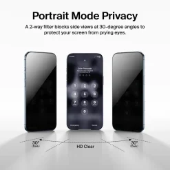 Belkin InvisiGlass Privacy iPhone 17 Air skärmskydd