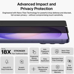 Belkin ScreenForce Titan Privacy Filter skärmskydd för Galaxy S26 Ultra
