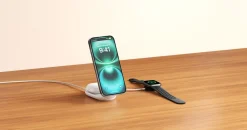 Belkin UltraCharge 2 in 1 Qi2-laddare, 25 W