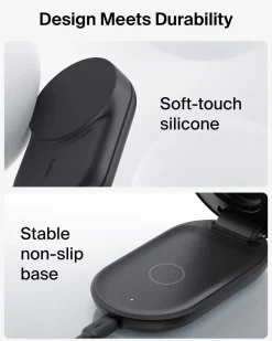 Belkin UltraCharge 3 in 1 vikbar Qi2-laddare, 25W