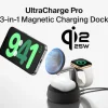 Belkin UltraCharge Pro 3 in 1 Qi2-laddare, 25W