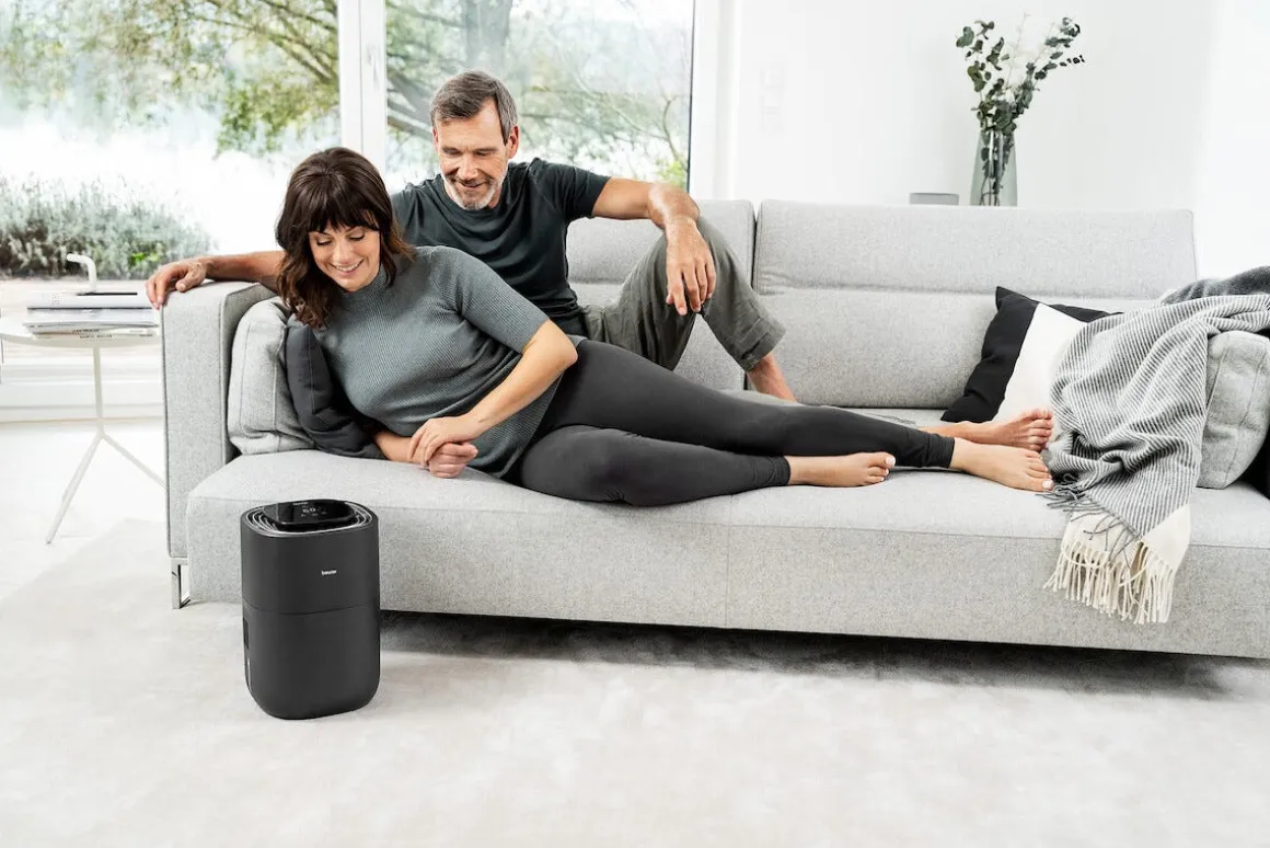Beurer LB 200 luftfuktare med tyst nattläge, 30 m2