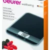 Beurer KS 19 digital köksvåg med glasplatta, upp till 5 kg