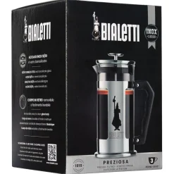 Bialetti Preziosa French Press kaffepress, 3 koppar