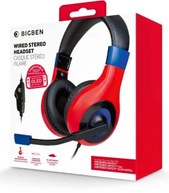 Bigben gaming headset med mikrofon för Nintendo Switch