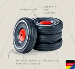 BIG Bobby Car reservhjul Whisper Wheels, 4-pack