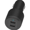 Billaddare 12 V mobil 2 x USB-C, 65 W