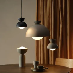 Birk taklampa metall och glas, 35 cm, Northlight