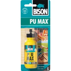 Bison PU Max D4 trälim utomhus, brun, 75 g