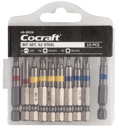 Bitssats 50 mm, 10 delar Cocraft