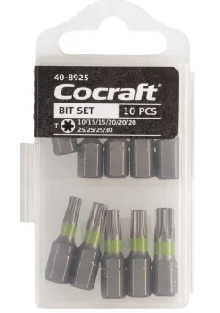 Bitssats Cocraft 25 mm, 10 delar