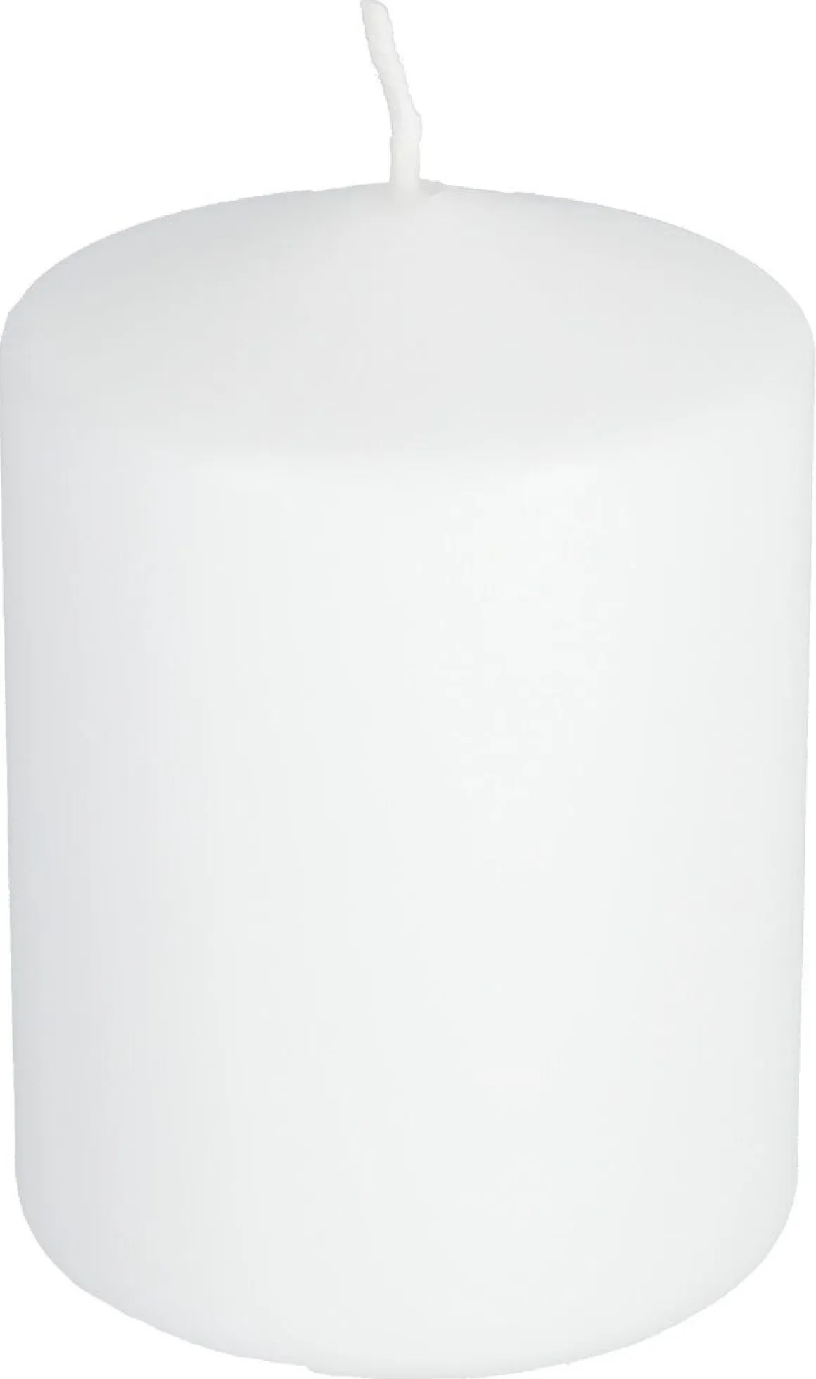 Blockljus i stearin, 6,7 cm i diameter, vitt